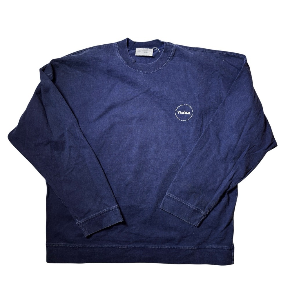Vintage 90s Viacom Blockbuster MTV Employee Shirt Blue One‎ Size